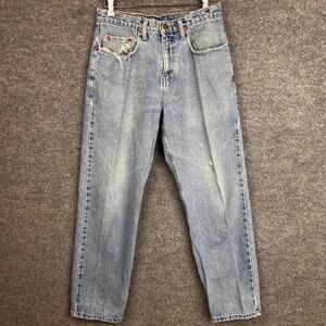 Vintage Polo Jeans Company RL Light Wash Distressed Denim‎ Jeans Men's 30x30
